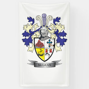 Banderoles Manteau de crête de famille de McLean de TITRE   