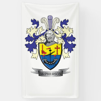 Banderoles Manteau de crête de famille de McPherson des bras