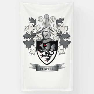 Banderoles Manteau de crête de famille de Powell des bras