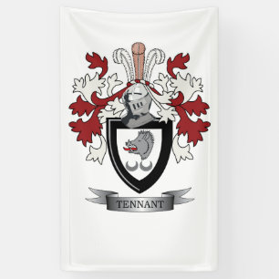 Banderoles Manteau de crête de famille de Tennant des bras