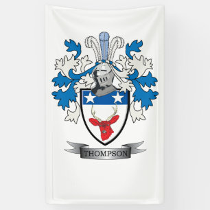 Banderoles Manteau de crête de famille de Thompson des bras