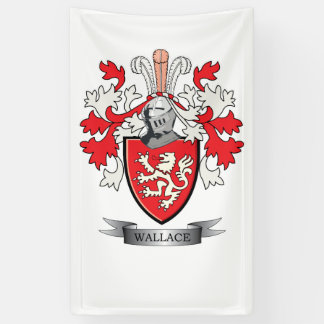 Banderoles Manteau de crête de famille de Wallace des bras