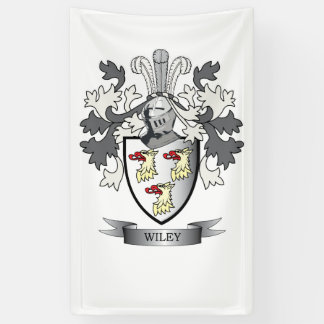 Banderoles Manteau de crête de famille de Wiley des bras