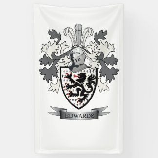 Banderoles Manteau de crête de famille d'Edwards des bras
