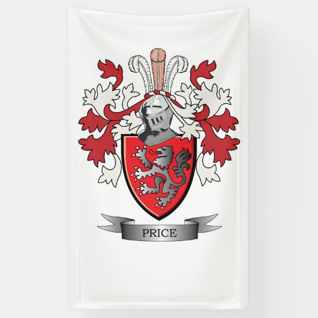 Banderoles Manteau de crête de famille des prix des bras (Vertical)