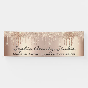 Banderoles Maquillage Artiste Eyelash Rose Gold Drives Coiffe