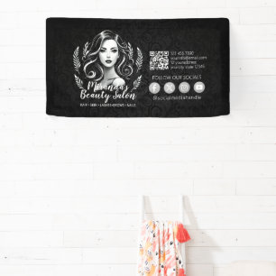 Banderoles Maquilleur Coiffeur Salon de Beauté Cils Sourcils