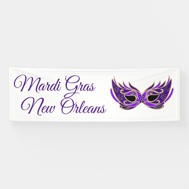 Banderoles Mardi Gras New Orleans (Horizontal)
