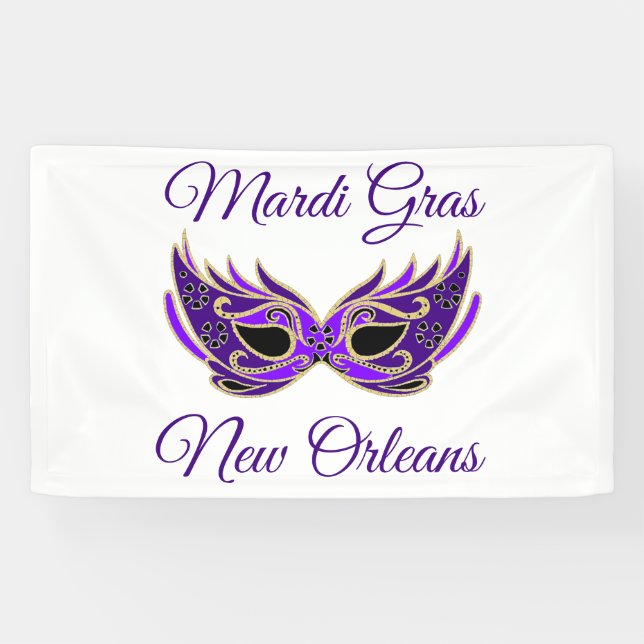 Banderoles Mardi Gras New Orleans (Horizontal)