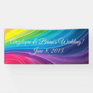 Banderoles mariage arc-en-ciel