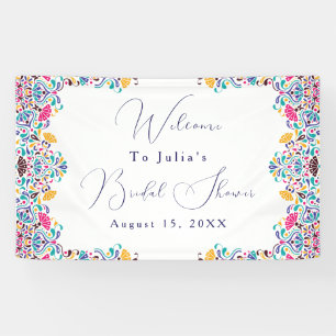 Banderoles Mariage arc-en-ciel de style fiesta mexicain vibra