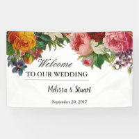 Mariage bienvenu de fleurs rustiques d'aquarelle