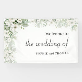 Banderoles Mariage d'aquarelle vert pâle rose à