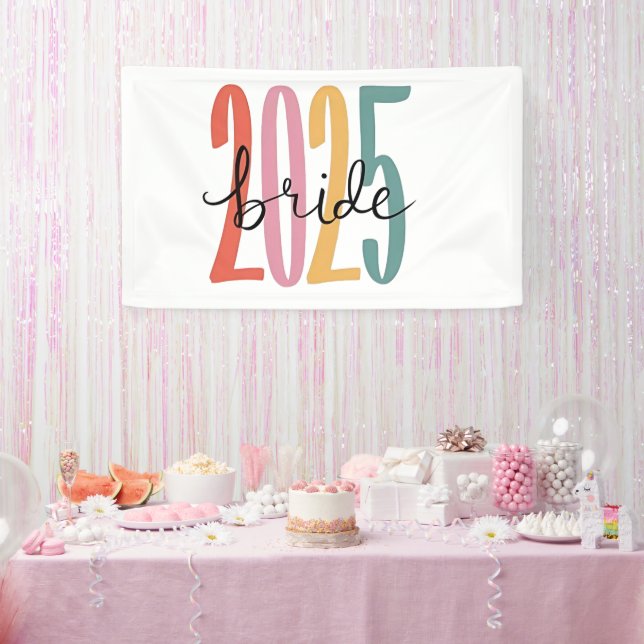 Banderoles Mariage de 2025 de la mariée Mariage (Fête)