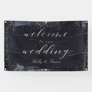 Banderoles Mariage de nuit Silver Starry