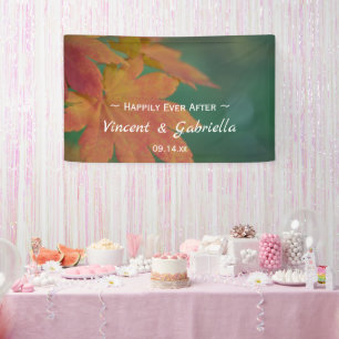 Banderoles Mariage des couleurs d'automne
