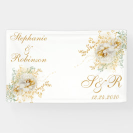 Banderoles Mariage du logo de la Florale d'or