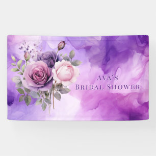 Banderoles Mariage Fête de Fiançailles Jardin Alcool Rose Ros