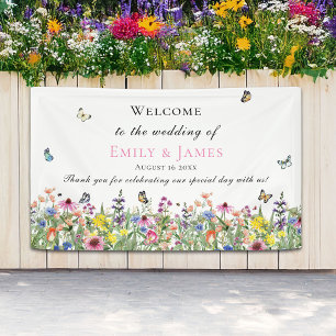 Banderoles Mariage floral
