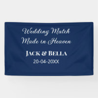 Mariage Match fait au ciel mariage faveurs bleu