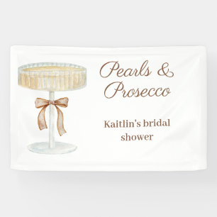 Banderoles Mariage perles et Prosecco amour 