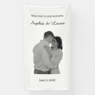 Banderoles Mariage personnalisé avec noms et date, Mariage 