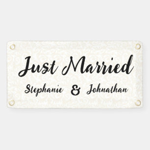 Banderoles Mariage Personnalisé Juste Marié Voiture\Camion