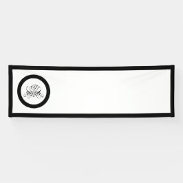 Banderoles Mariage Rose noir Calligraphie