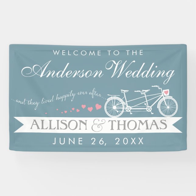 Banderoles Mariage toujours après le vélo - CHOISISSEZ VOTRE  (Horizontal)