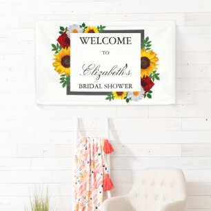 Banderoles Mariage traditionnel floral Shower