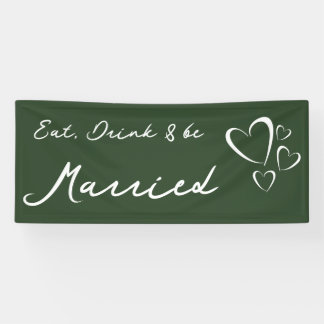 Banderoles Mariage vert olive
