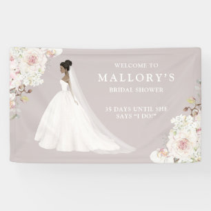Banderoles Mariée en Mariage Gown Fête des mariées Bienvenue