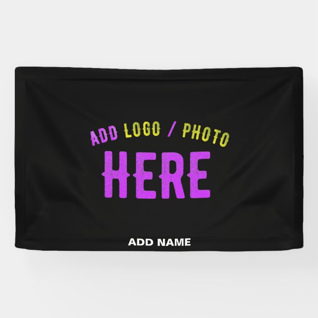 BANDEROLES MARQUE NOIRE VERIFIEE PERSONNALISABLE MODERNE ET C (Horizontal)