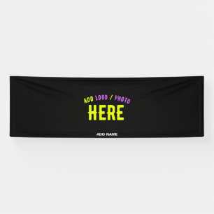 BANDEROLES MARQUE PERSONNALISABLE NOIRE MODERNE ÉLÉGANTE VÉRI