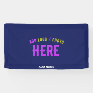BANDEROLES MARQUE VERIFIEE BLEU NAVY PERSONNALISE MODERNE ÉLÉ