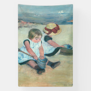 Banderoles Mary Cassatt - Enfants jouant sur la plage