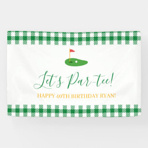 Banderoles Masters Anniversaire Golf Thème pour Adulte Aîné 4