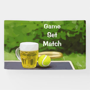 Banderoles Match de tennis et de bière