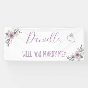 Banderoles Me marierez-vous Romantique Proposition