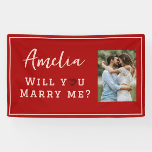 Banderoles Me marierez-vous Romantique Proposition Photo