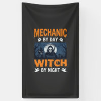 Mécanicien d'Halloween le jour Sorcière la nuit
