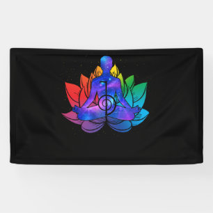 Banderoles Méditation du Reiki cool Lotus Aura