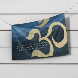 Banderoles Méditation Yoga Instructeur Vie Coach OM Citations