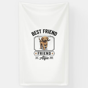 Banderoles Meilleur ami Alfie Conception amateur de chien de
