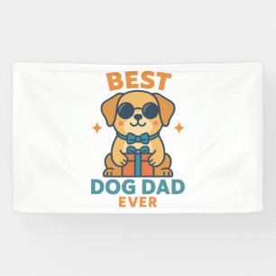 Banderoles Meilleur papa chien ever – T-shirt drôle pour la f