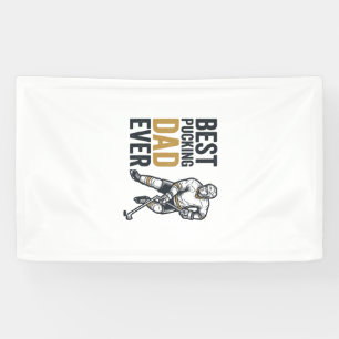 Banderoles Meilleur Papa de Hockey de Tous les Temps Concepti