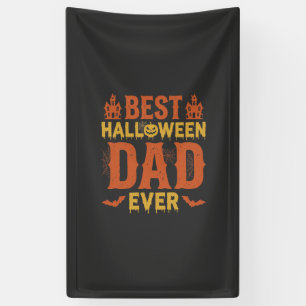 Banderoles Meilleur papa Halloween de tous les temps Design v