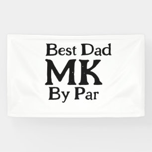 Banderoles Meilleur papa par monogramme fête des pères rusti