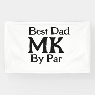 Banderoles Meilleur papa par monogramme fête des pères rusti 