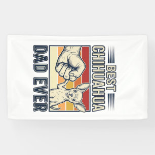 Banderoles Meilleur père Chihuahua de tous les temps Design d